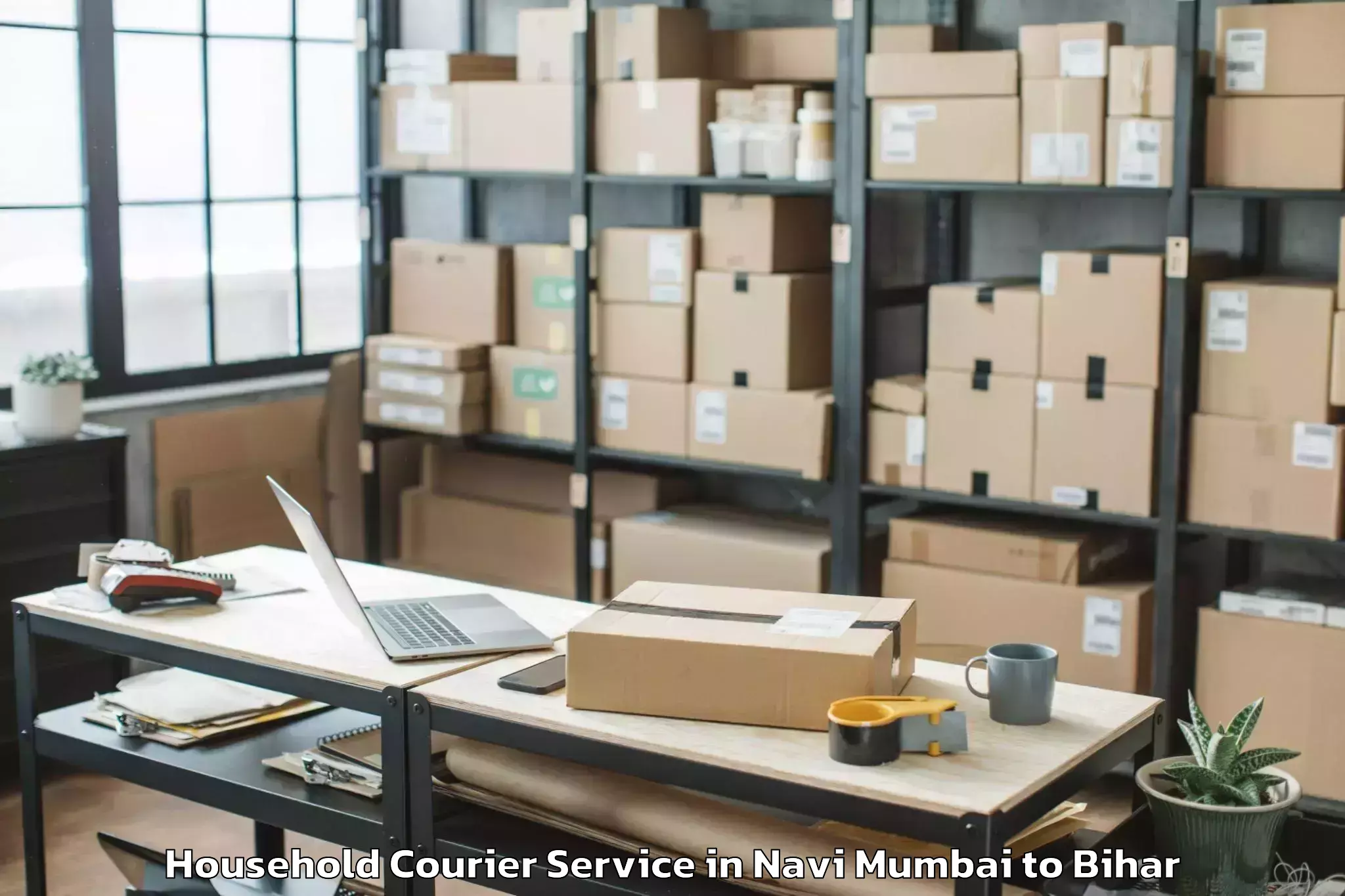 Expert Navi Mumbai to Saharsa Household Courier